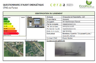 Audits et recommandations pour une consommation énergétique rationnelle dans les logements de personnes relevant du CPAS de Forest